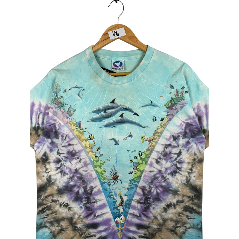 Vintage Liquid Blue Under Water AOP T-Shirt