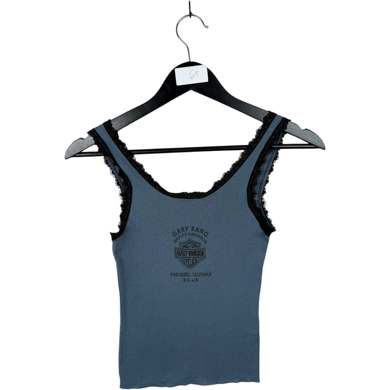 Vintage Harley Davidson Queen of the Road Lace Trim Women's Tank Top