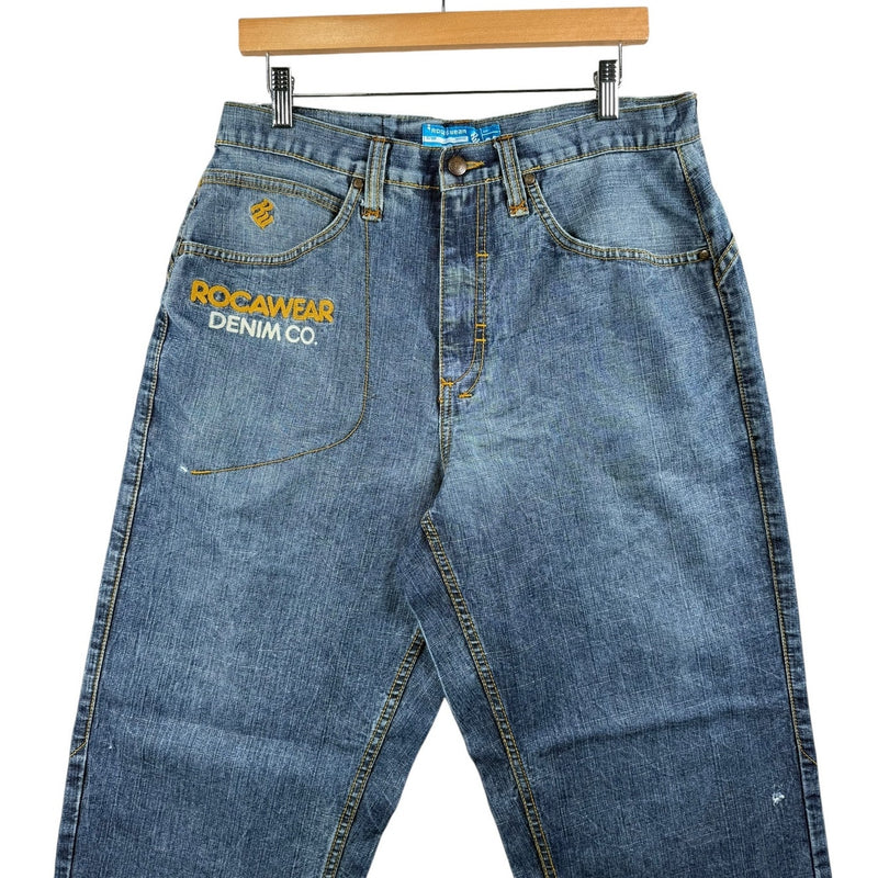 Vintage Rocawear Denim Co Embroidery Jeans 34