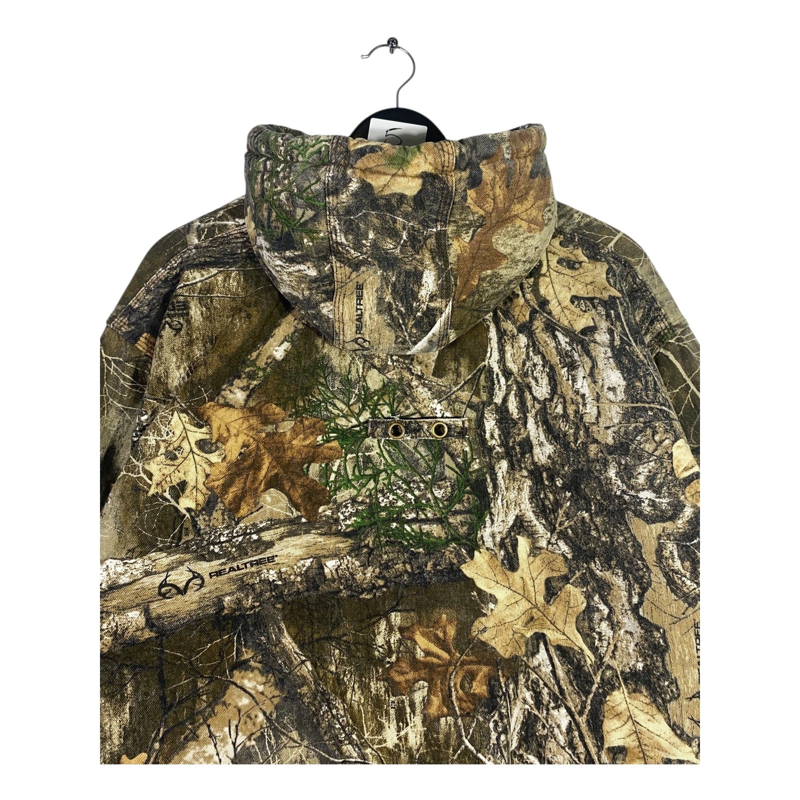 Vintage Real Tree Camouflage Hunting Hoodie Jacket