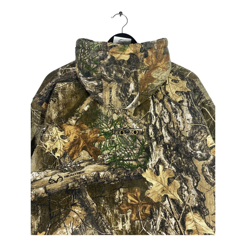 Vintage Real Tree Camouflage Hunting Hoodie Jacket