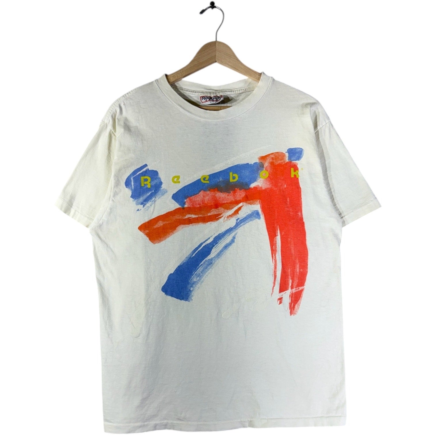 Vintage Reebok Abstract Brushstroke 90s T-Shirt