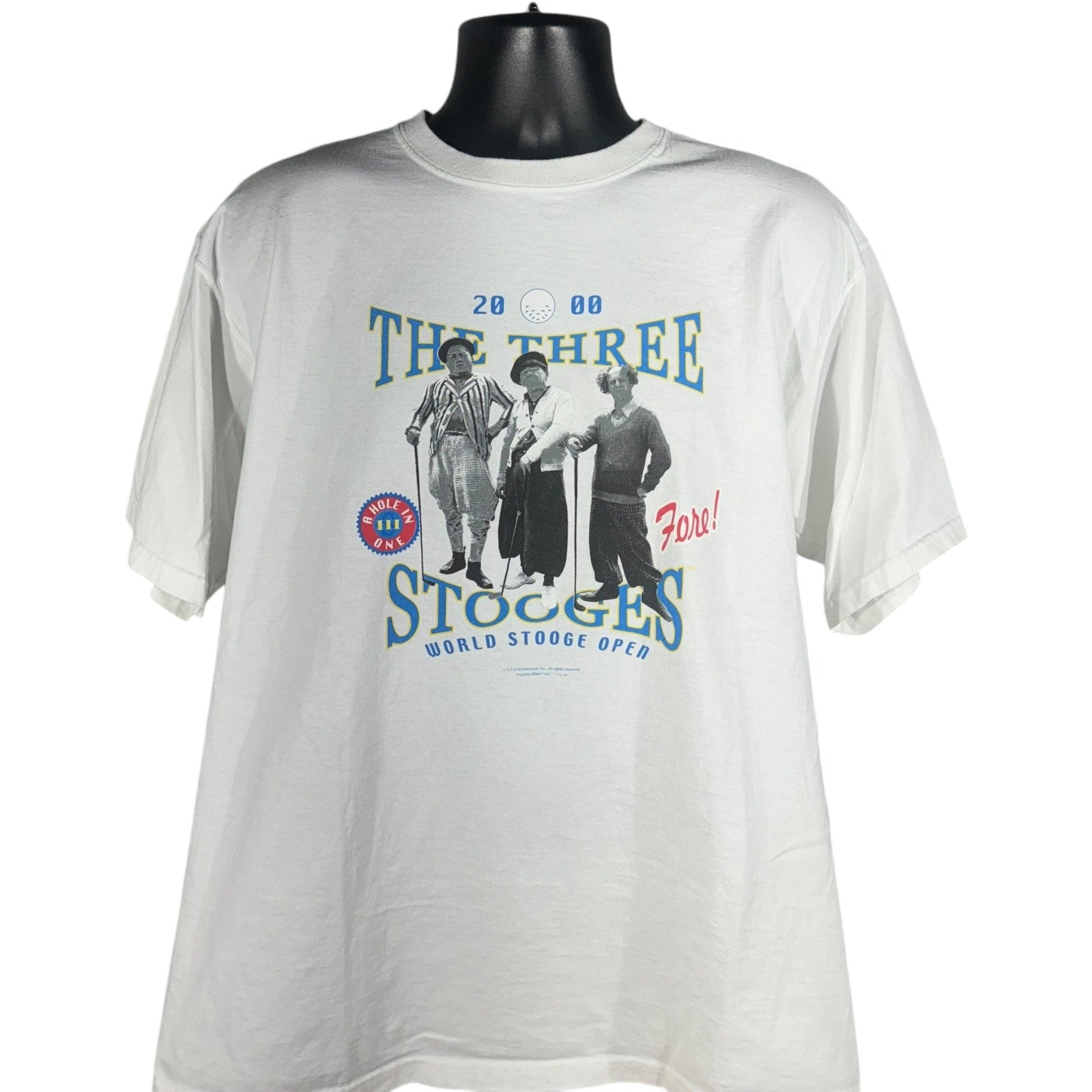 Vintage The Three Stooges "World Stooge Open" Tee