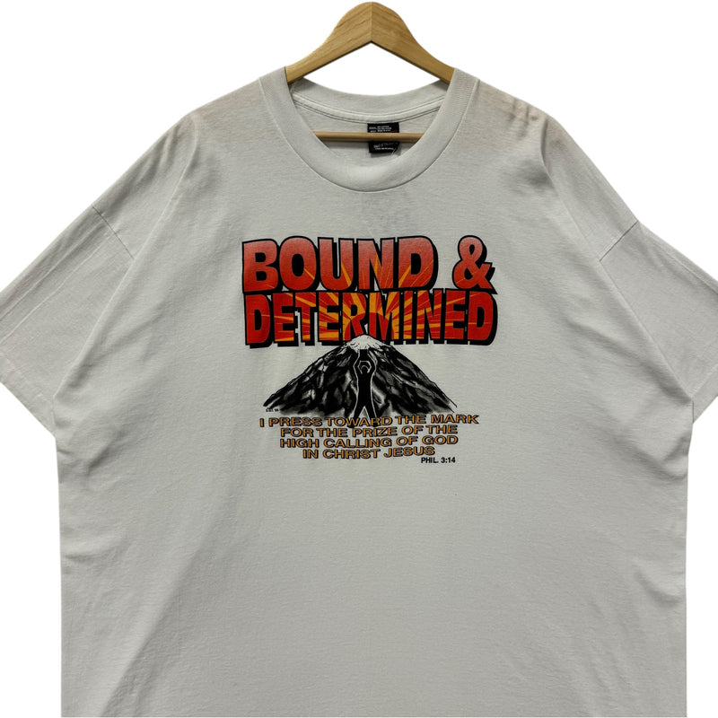 Vintage Bound and Determined Bible Quote Religious Tee