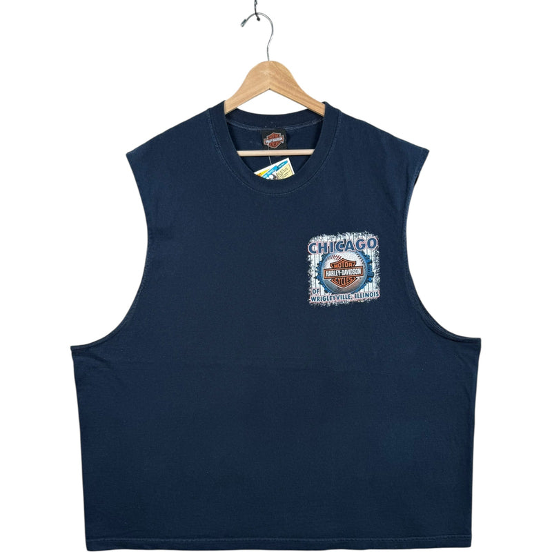 Vintage Harley Davidson Motorcycle Chicago Wrigleville Tank Top