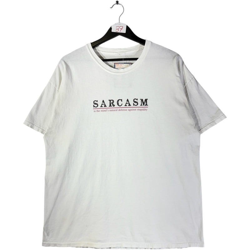 Vintage Sarcasm Spell Out Graphic T-Shirt