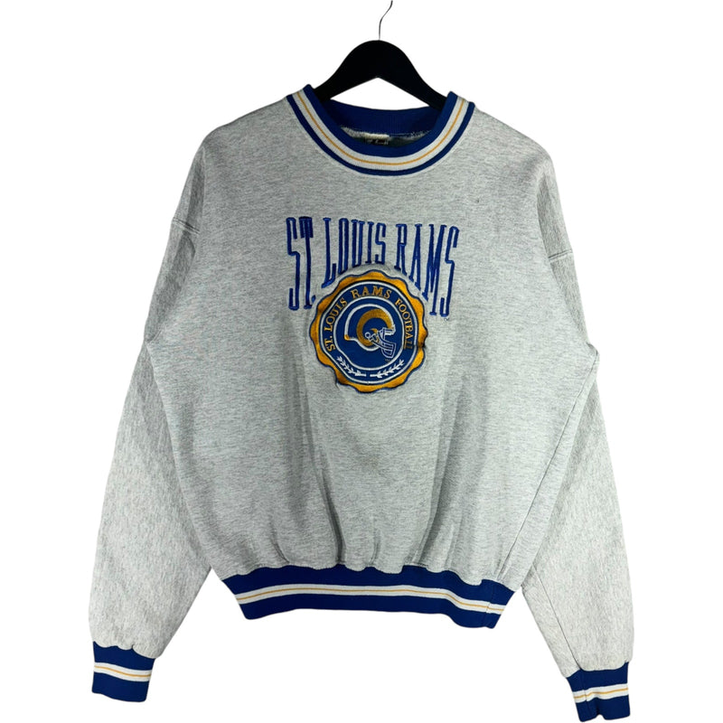 Vintage NFL St. Louis Rams Embroidered Crewneck