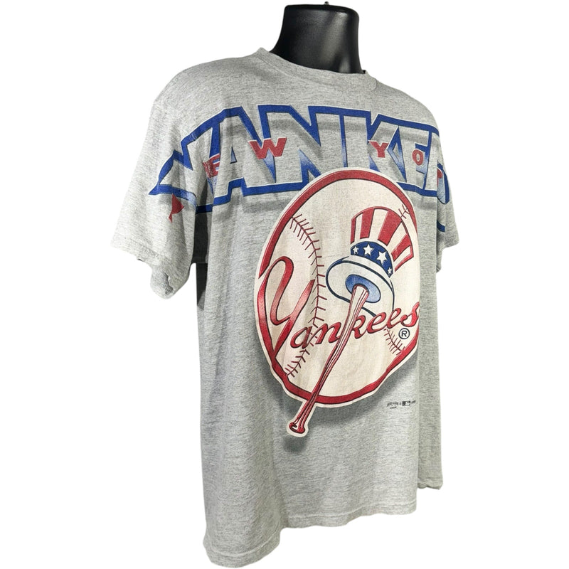 Vintage New York Yankees Logo Spellout MLB Tee