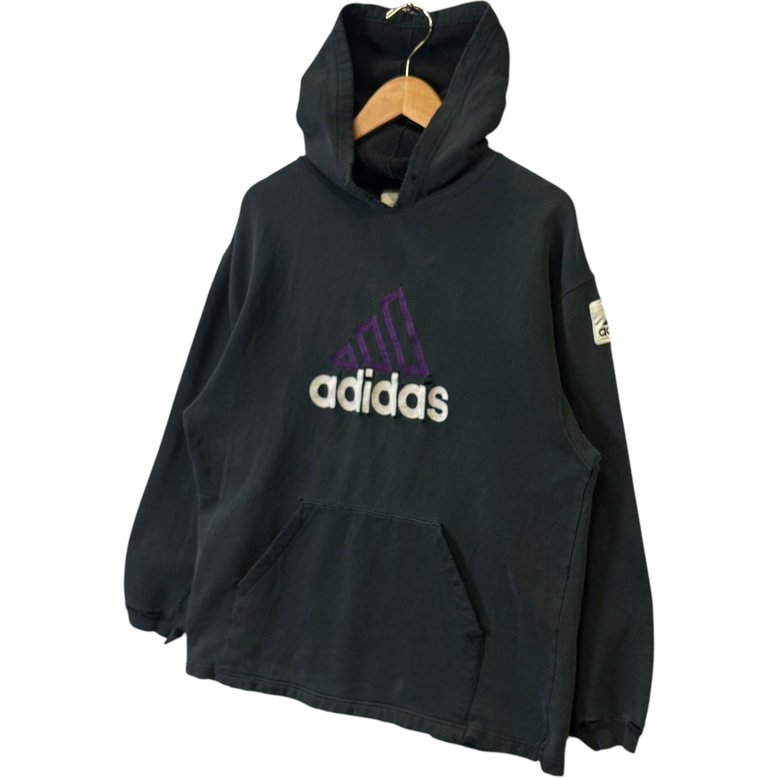 Vintage Adidas Arm Patch Hoodie