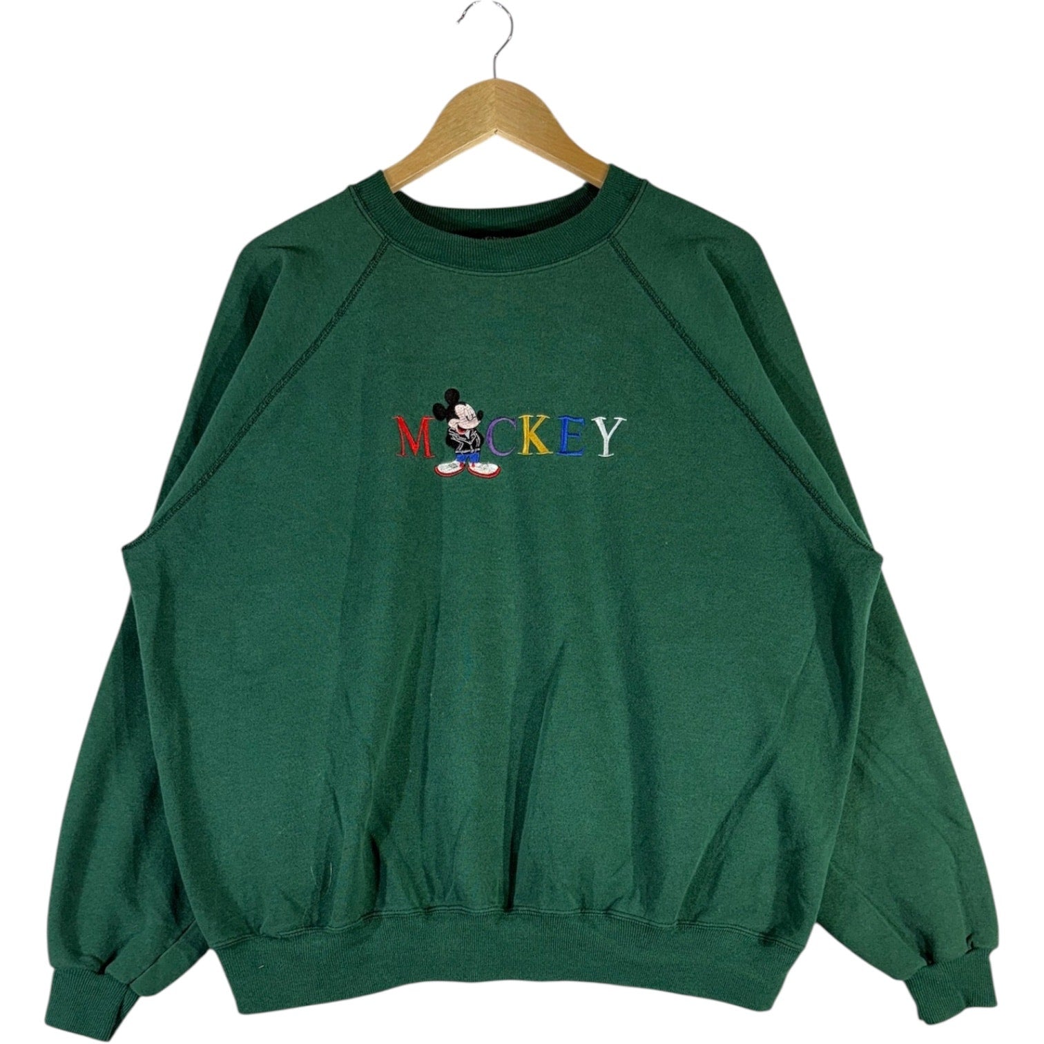 Vintage Mickey Mouse Disney Embroidered Crewneck