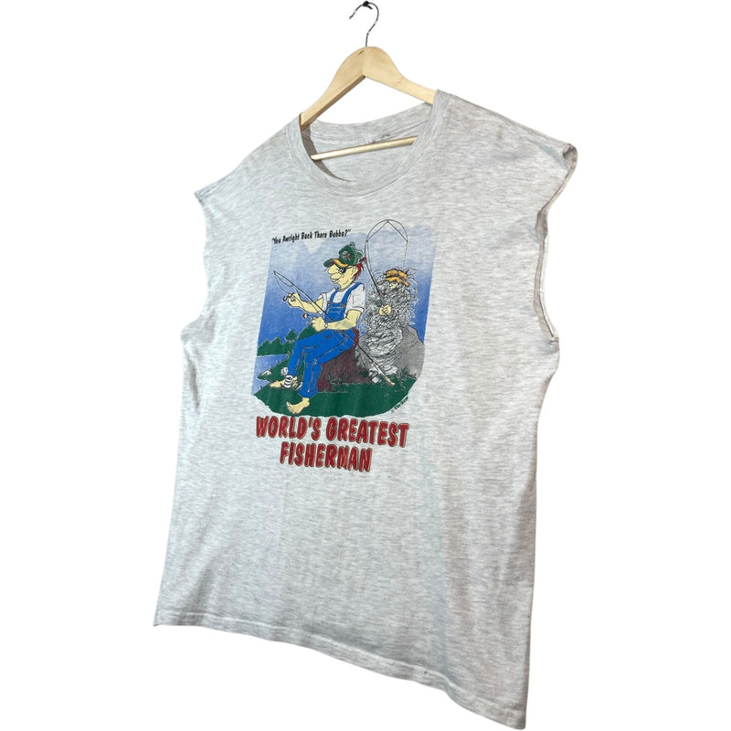 Vintage World's Greatest Fisherman Tank Top