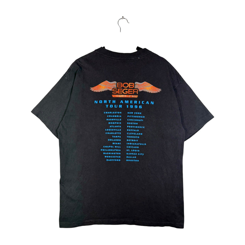 Vintage Bob Seger Motocycle North American Tour T-Shirt 1996