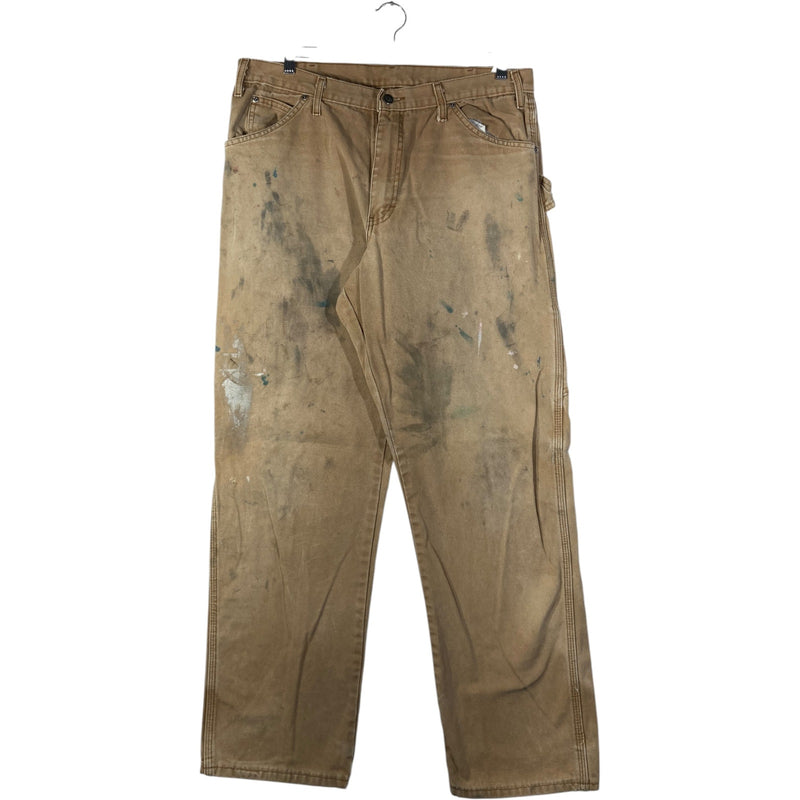 Vintage Dickies Distressed Paint Stained Carpenter Work Pants 36
