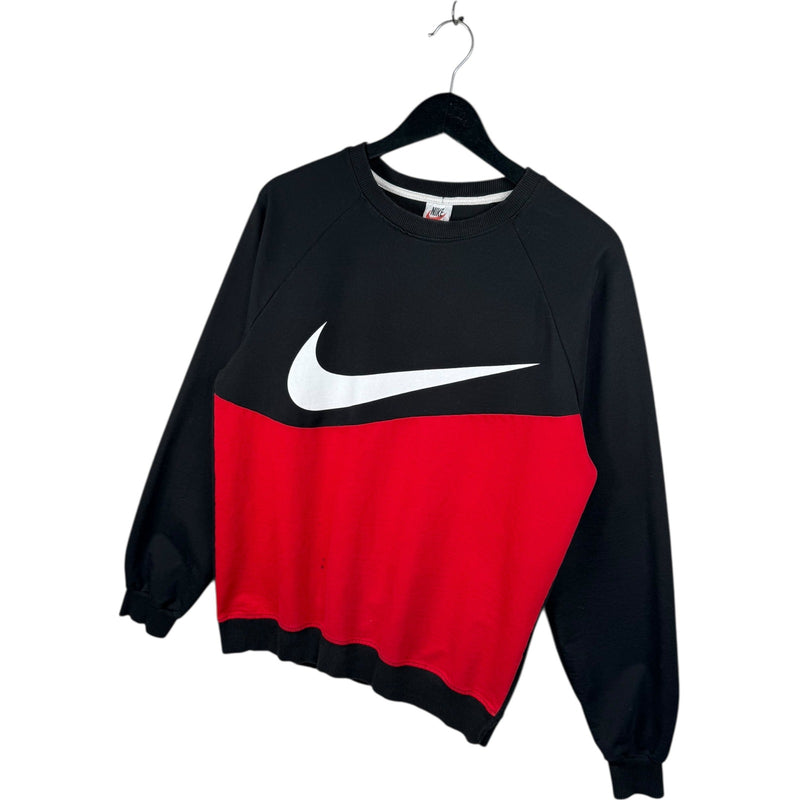 Vintage Nike Colorblock Big Swoosh Graphic Crewneck
