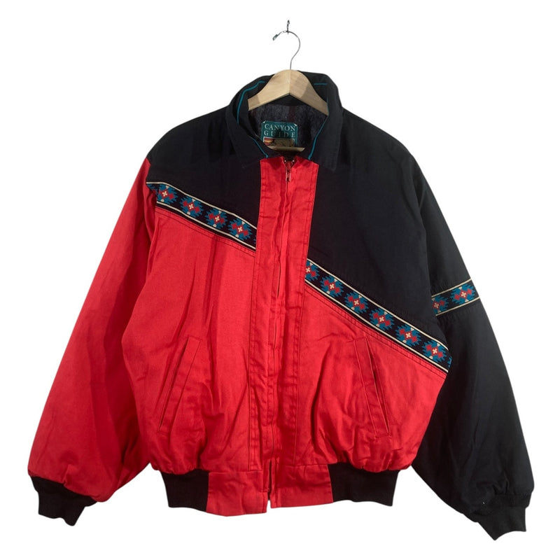 Vintage Canyon Guide Southwestern Aztec Bomber Jacket
