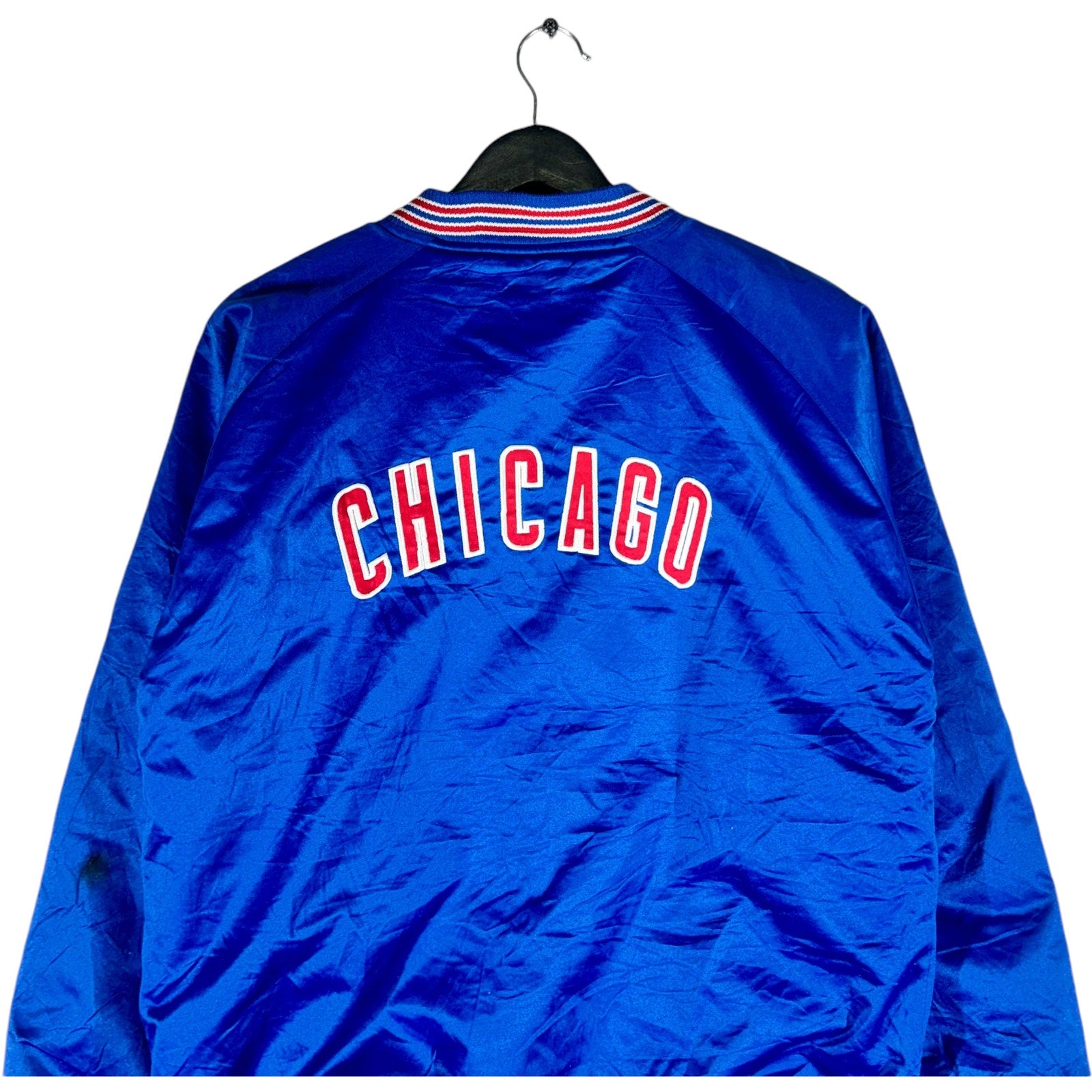 Vintage Nike Chicago Cubs MLB Satin Bomber Jacket