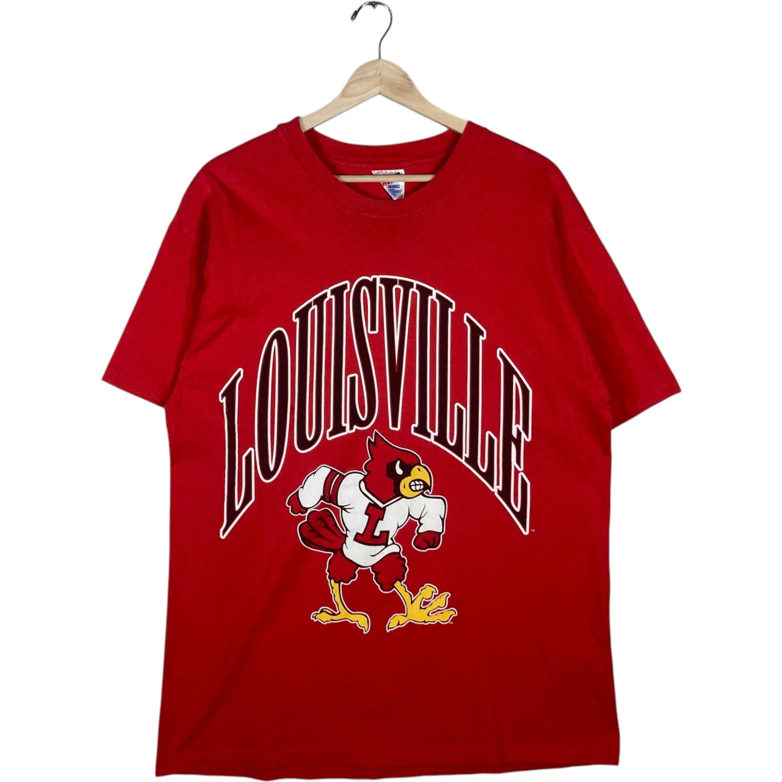 Vintage University Of Louisville Cardinals Arch Logo Tee