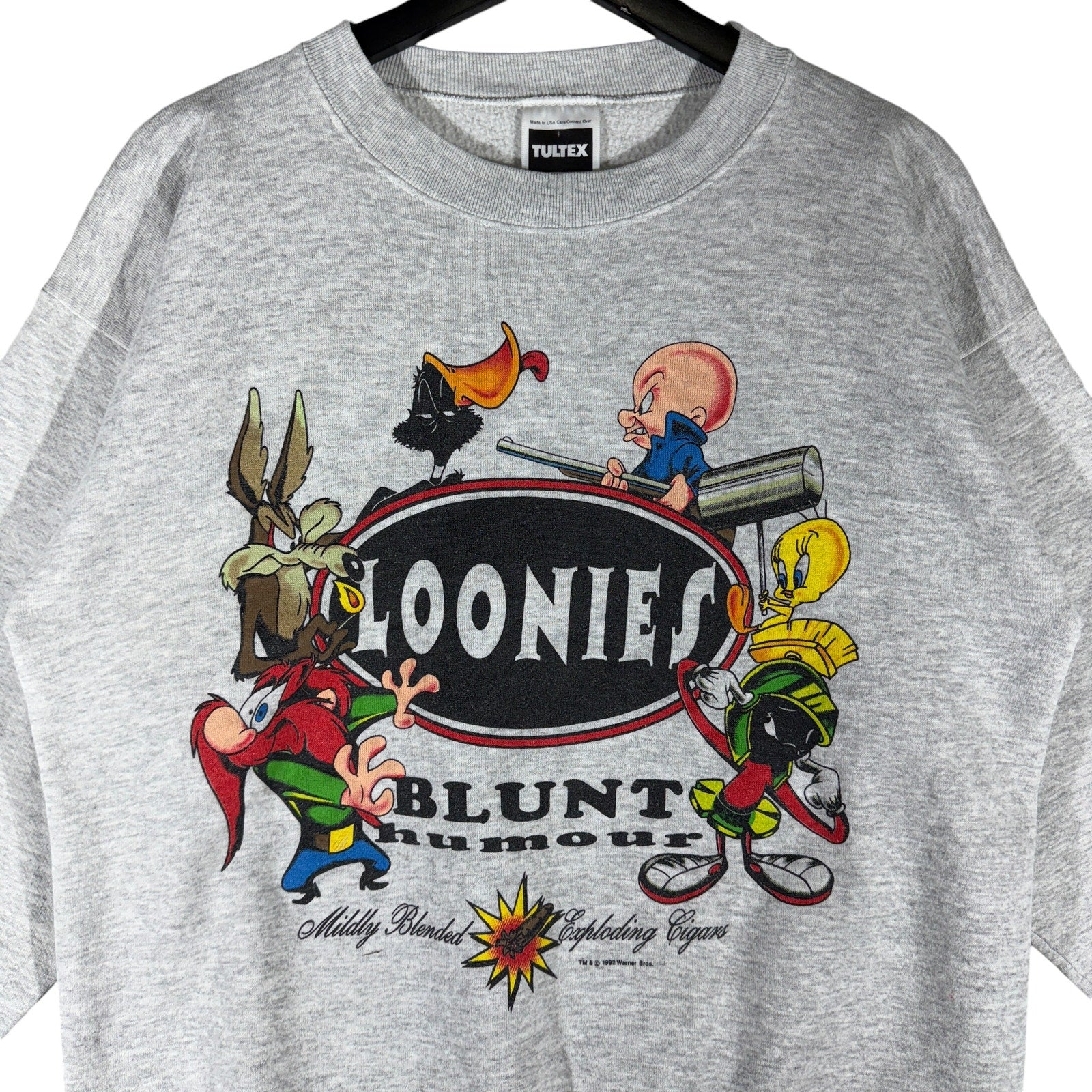 Vintage Looney Tunes Characters "Blunt Humor" Crewneck 90s