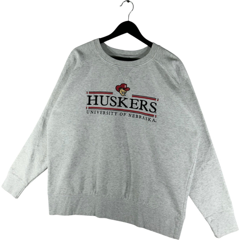 Vintage University Of Nebraska Huskers Spellout Crewneck