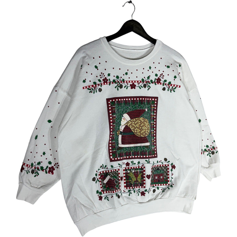 Vintage Christmas Santa Claus Crewneck