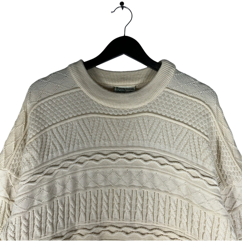 Vintage Toorallie 3D Knit Textured Wool Sweater