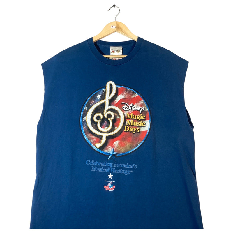 Vintage Disney Magic Music Days Muscle Sleeve T-Shirt