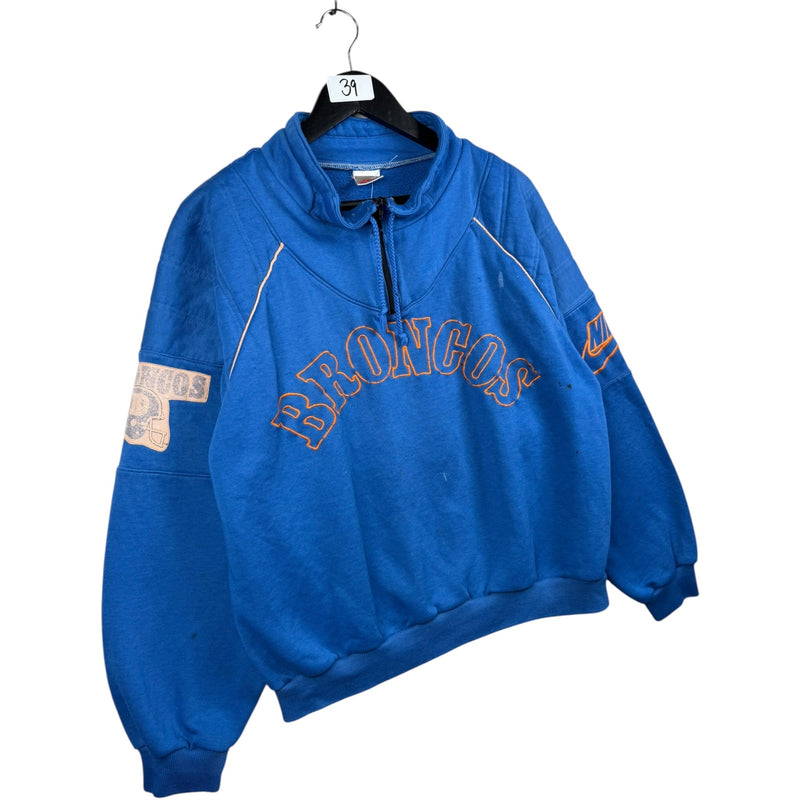 Vintage Nike Broncos Half Zip Hoodie
