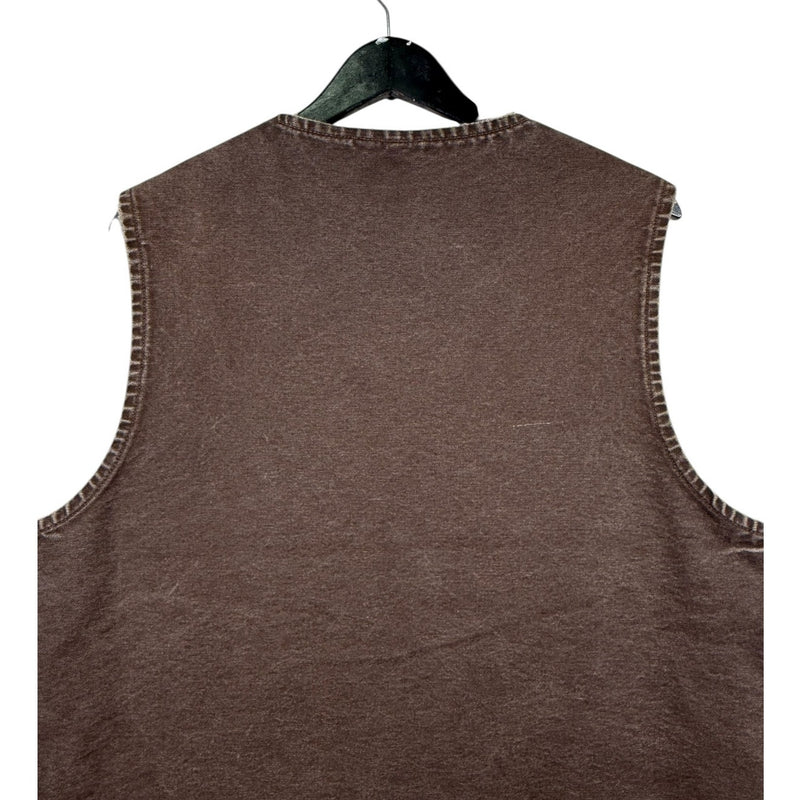 Vintage Carhartt Sherpa Lined Canvas Workwear Vest