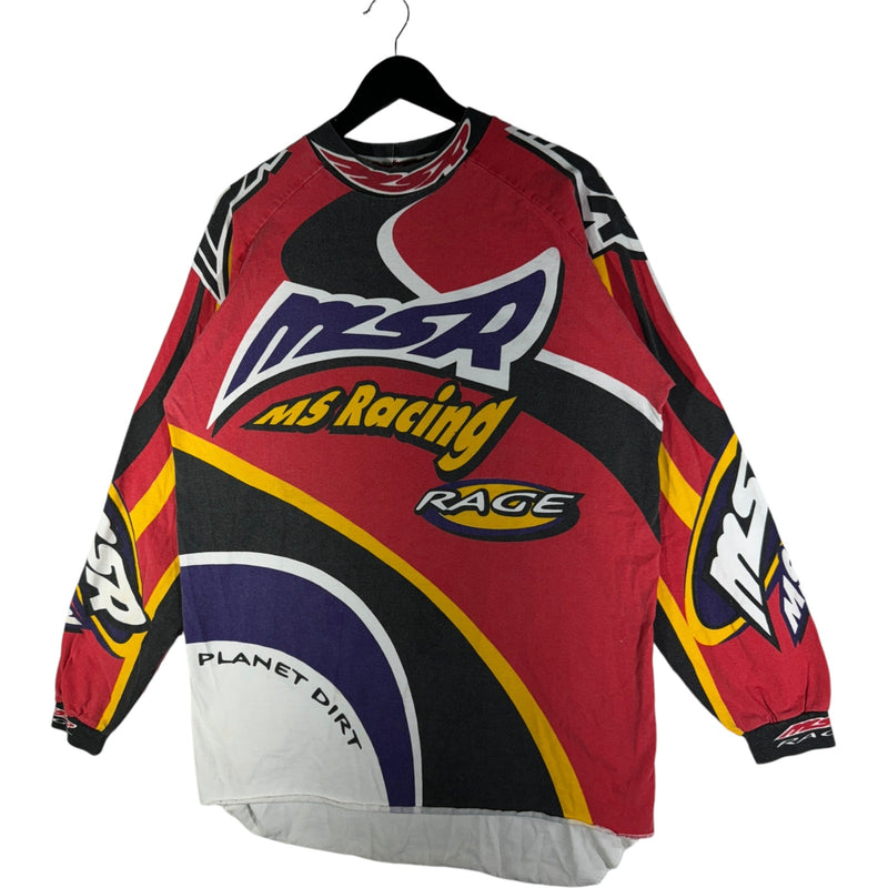 Vintage Dirt Bike Racing AOP Long Sleeve