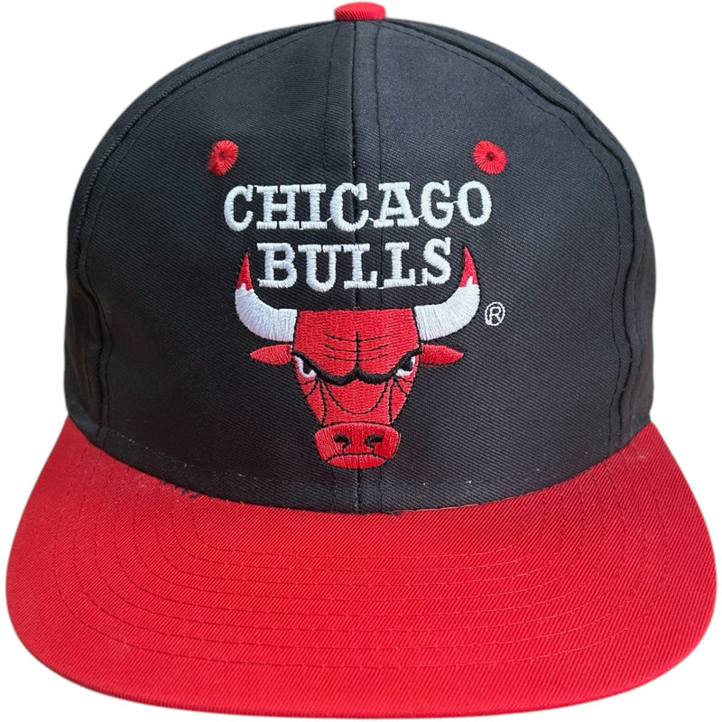 Vintage Chicago Bulls Spellout Embroidered NBA Snapback 90s Hat