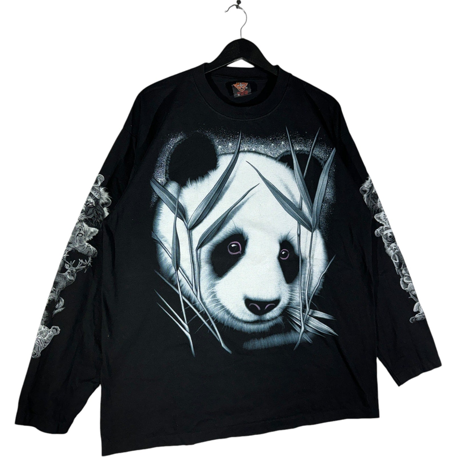 Vintage Big Face Panda Nature Long Sleeve