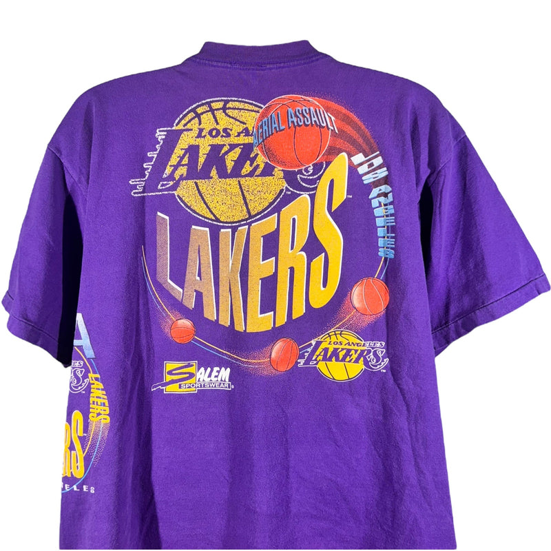 Vintage Los Angeles Lakers Aerial Assault Wraparound NBA Tee