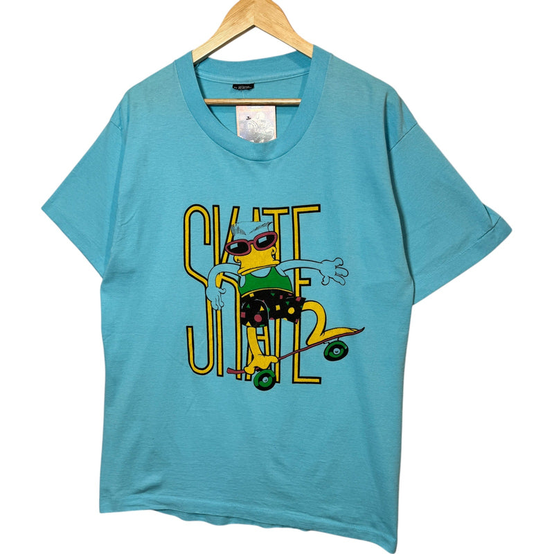 Vintage Skate Large Spellout Cool Duck 90s Tee
