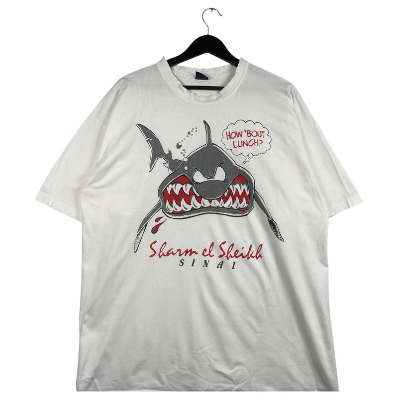 Vintage  Sharm El Sheikh Shark Tourist Souvenir T-Shirt