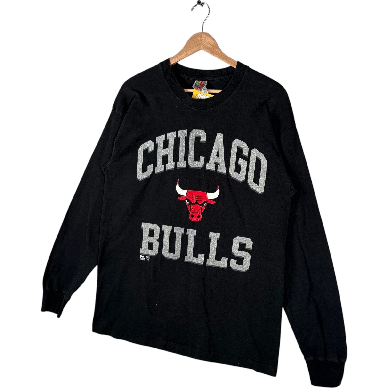 Vintage Chicago Bulls Spellout NBA Long Sleeve Tee