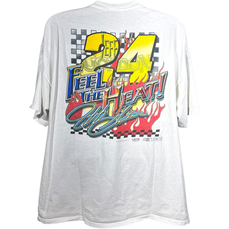 Vintage NASCAR "Feel The Heat" Jeff Gordon #24 Racing Tee