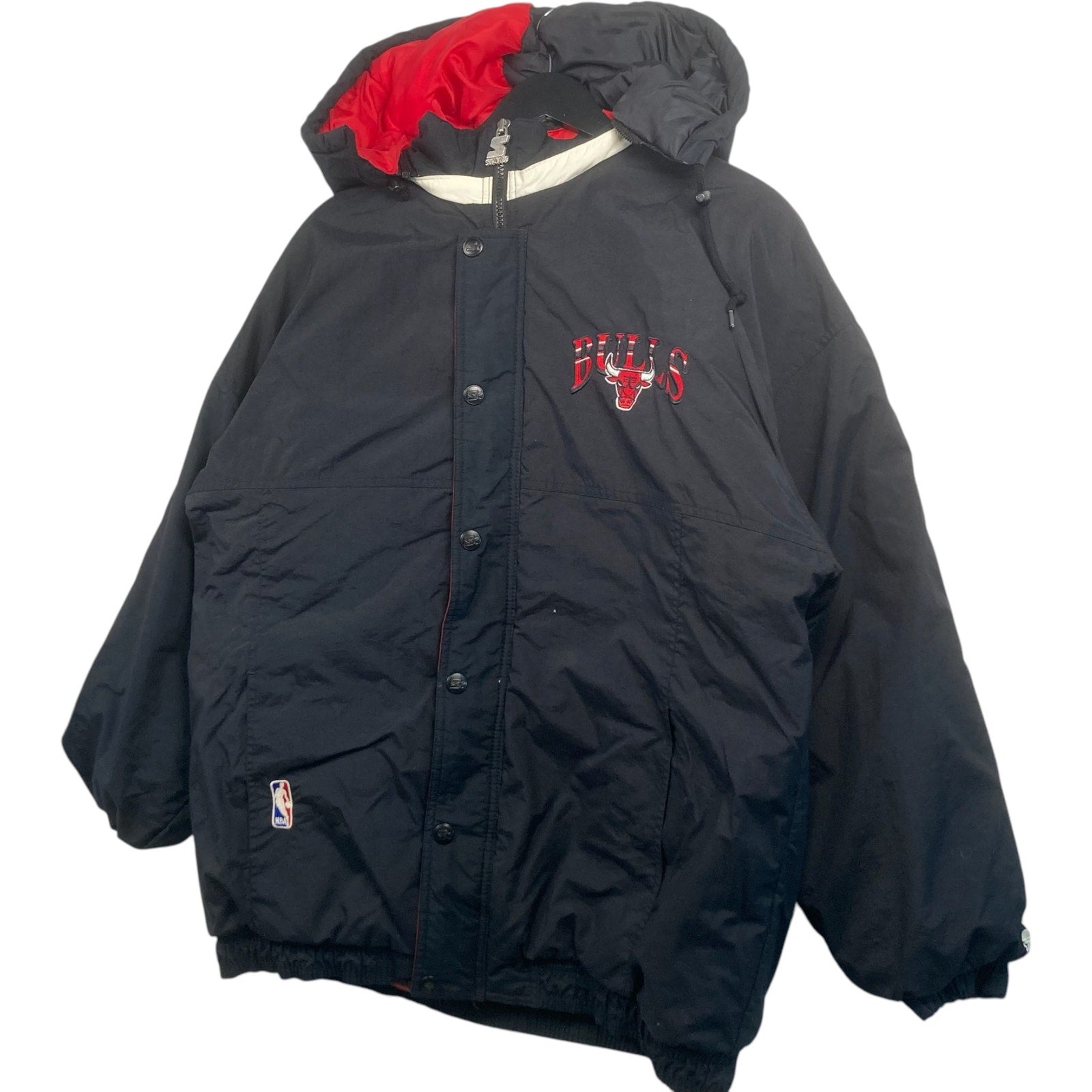 Vintage Starter Chicago Bulls Logo NBA Puffer Jacket