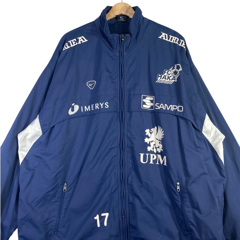 Vintage Nike Finland Soccer Team Sponsor Anorak Light Jacket