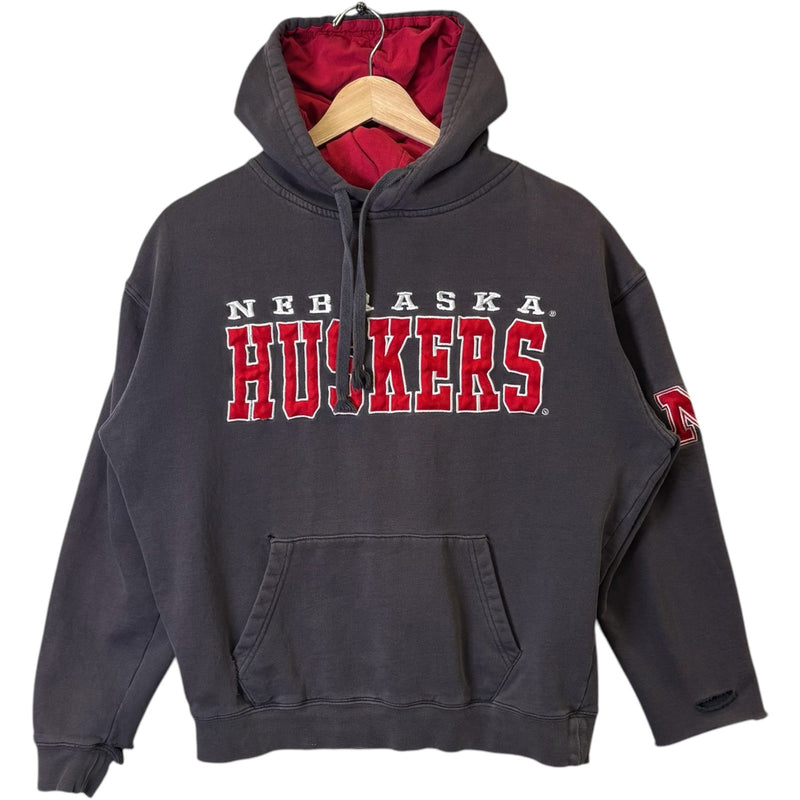 Vintage University Of Nebraska Huskers Spellout Hoodie