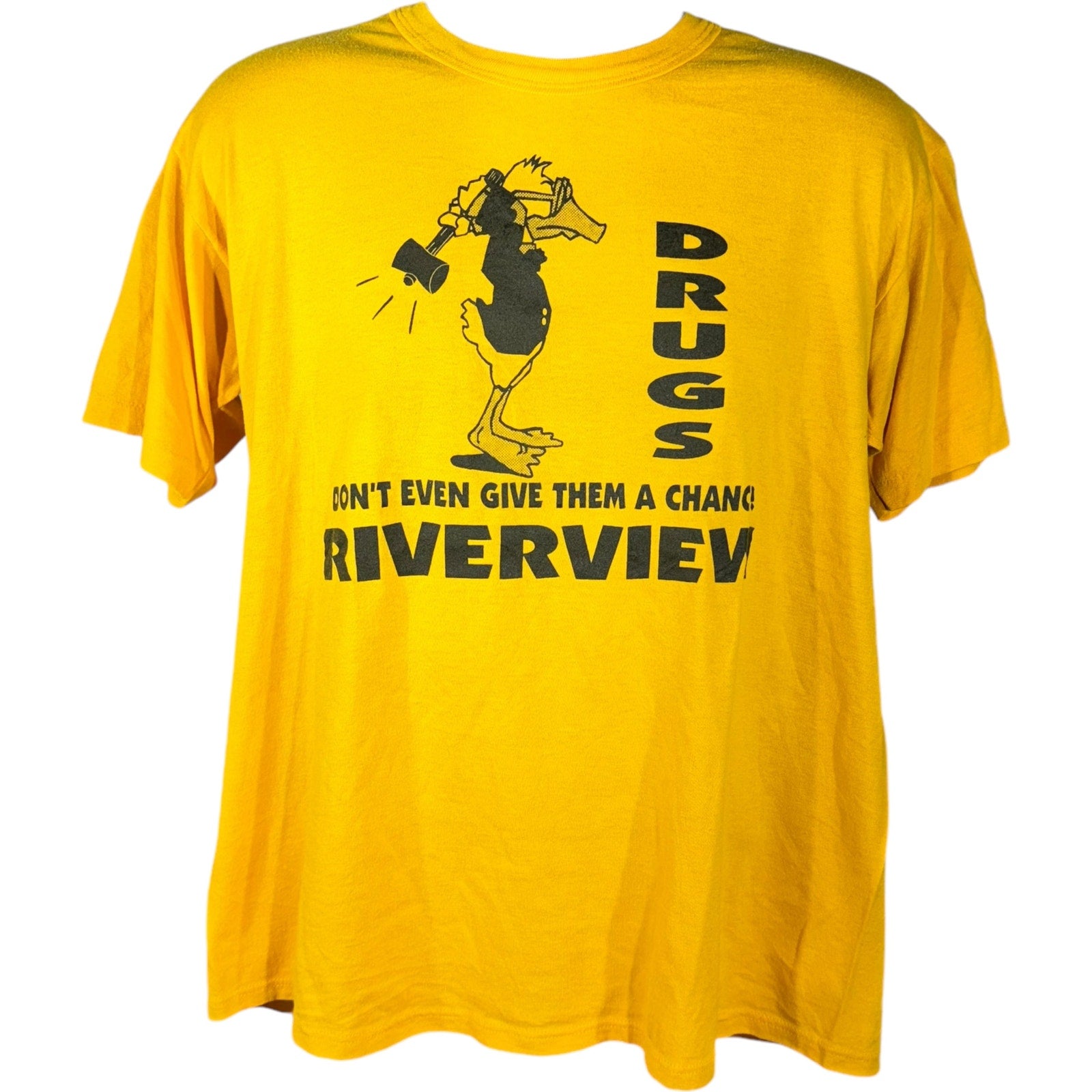 Vintage Russell Riverview Anti Drugs Tee 90s