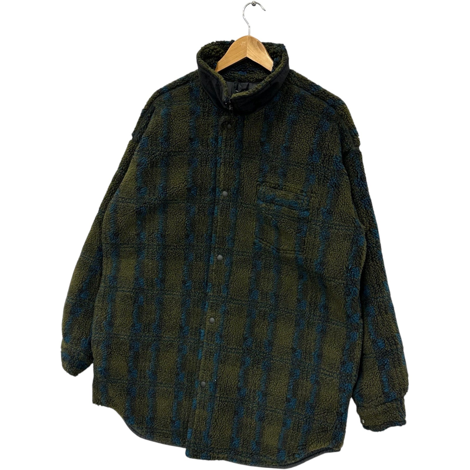 Vintage Columbia Plaid Sherpa Fleece Jacket