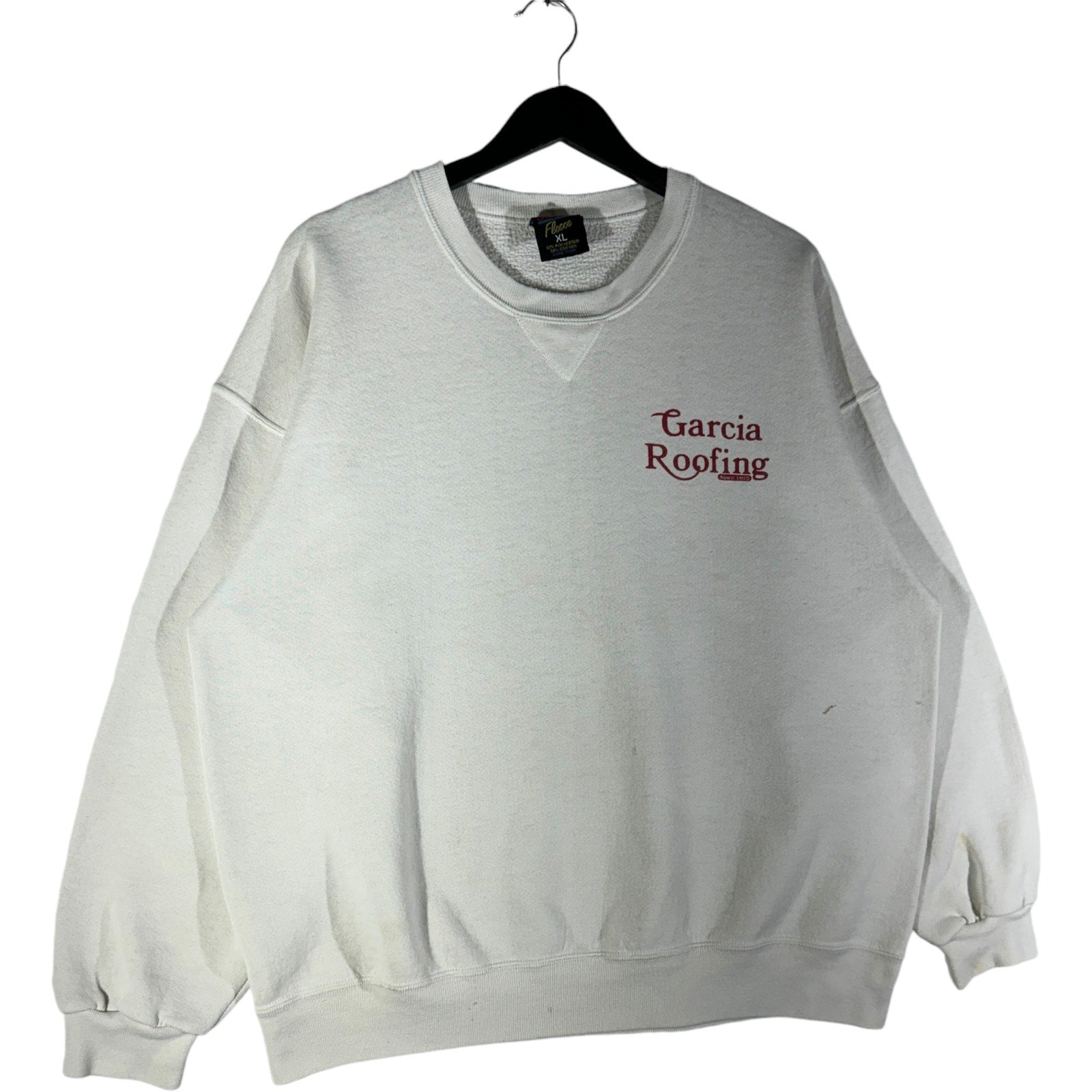 Vintage Garcia Roofing "World Tour" Crewneck 90s