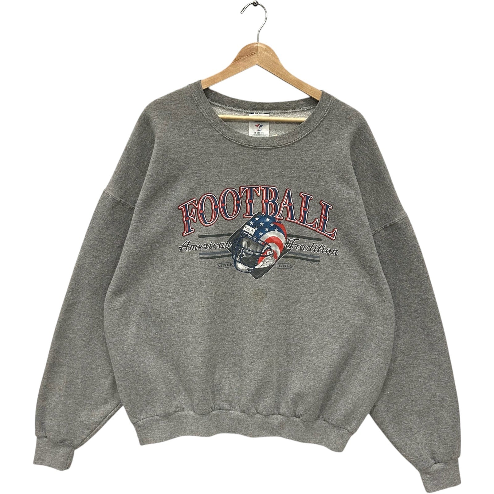 Vintage "Football American Tradition" Spellout Crewneck