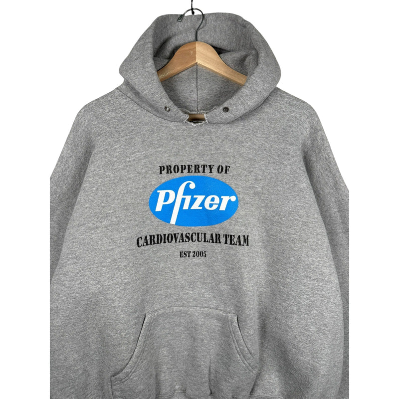 Vintage Property Of Pfizer Pullover Hoodie