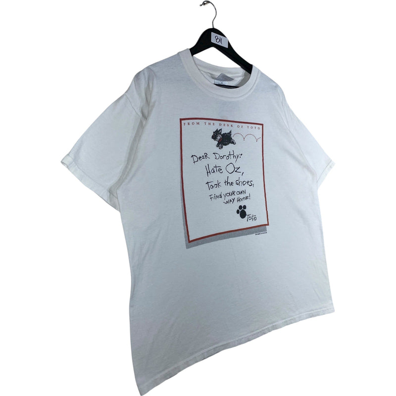 Vintage Wizard Of Oz Toto Letter T-Shirt