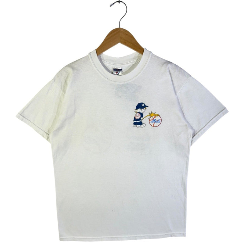 Vintage New York Yankees vs Mets Rivalry Graphic MLB T-Shirt