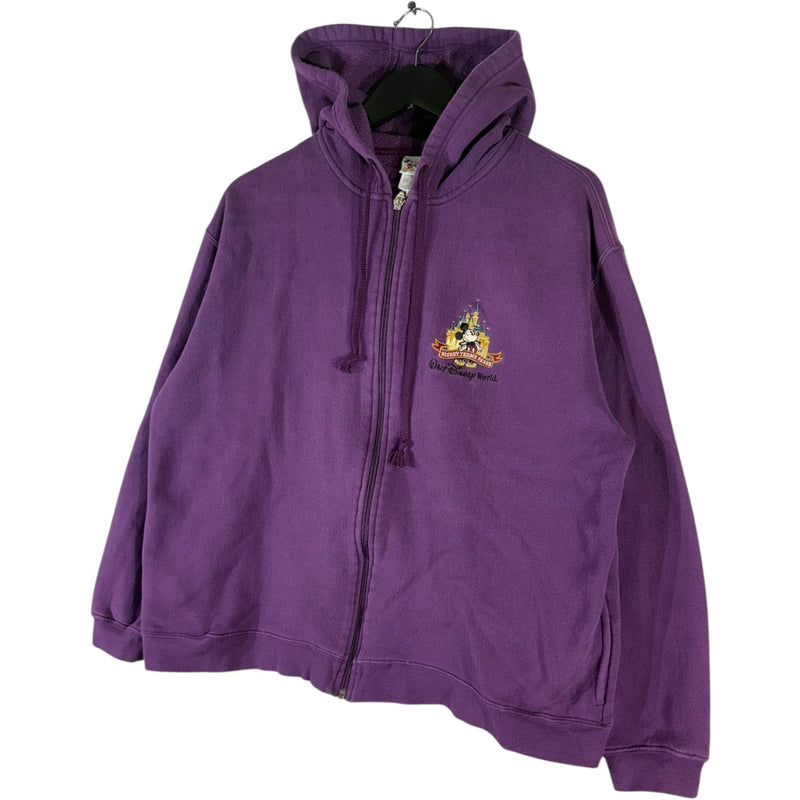 Vintage Walt Disney World Mickey Goofy Full Zip Hoodie