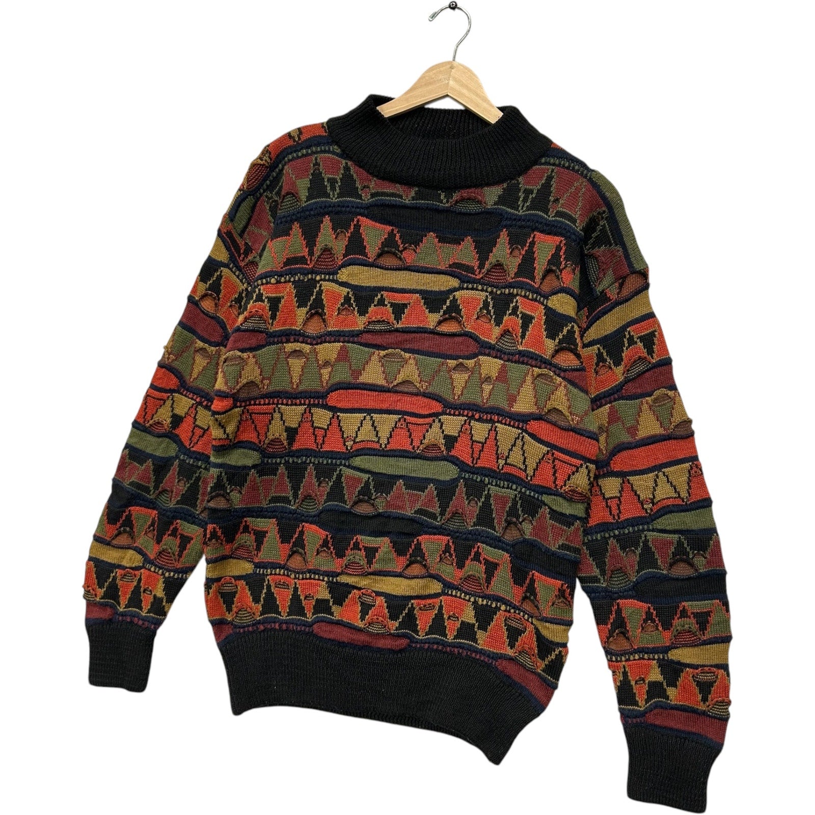 Vintage Fashion Import 3D Knit Sweater 90s