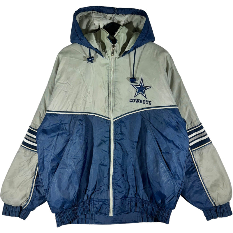 Vintage Dallas Cowboys Hooded NFL Puffer Jacket