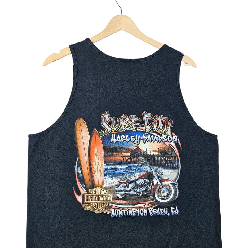 Vintage Harley Davidson Surf City Tank Top